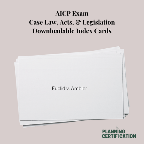 AICP Case Law Flashcards