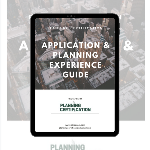 AICP Application & Planning Experience Guide