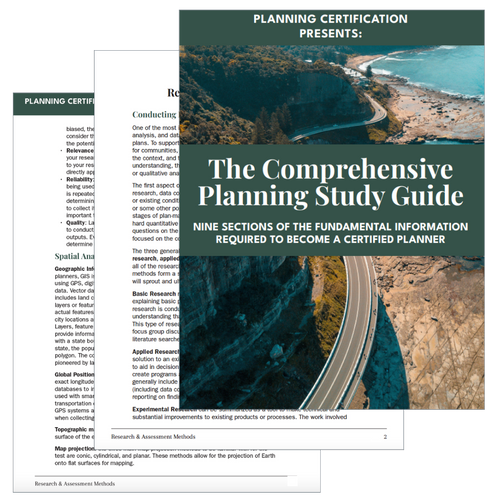 Comprehensive Planning Study Guide