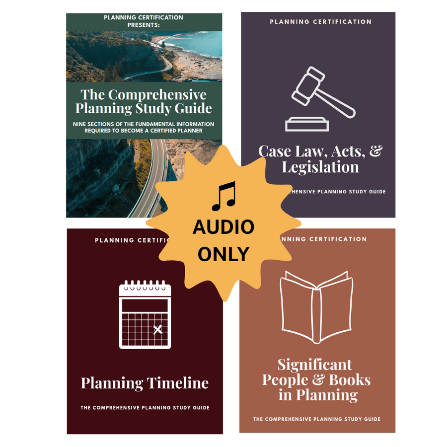 AICP Study Guide Bundle - All 4 Ebooks Audio Only