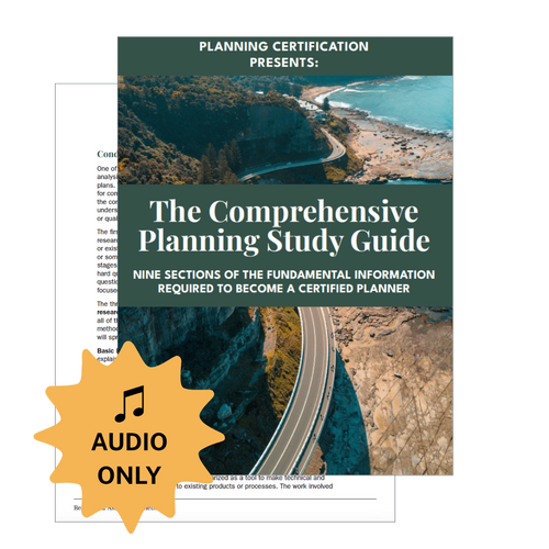 AUDIO ONLY: Comprehensive Planning Study Guide