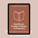 AICP Significant People & Books in Planning Study Guide