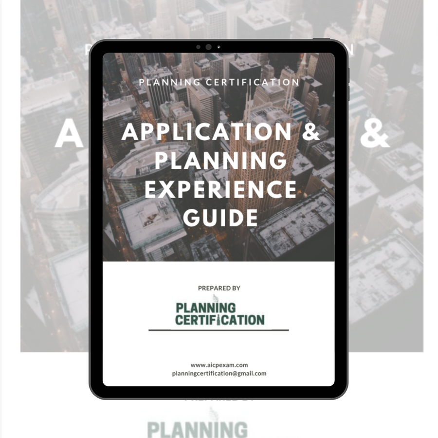 AICP Application & Planning Experience Guide
